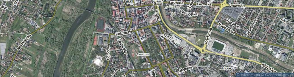 Zdjęcie satelitarne Konarskiego Stanisława ul.